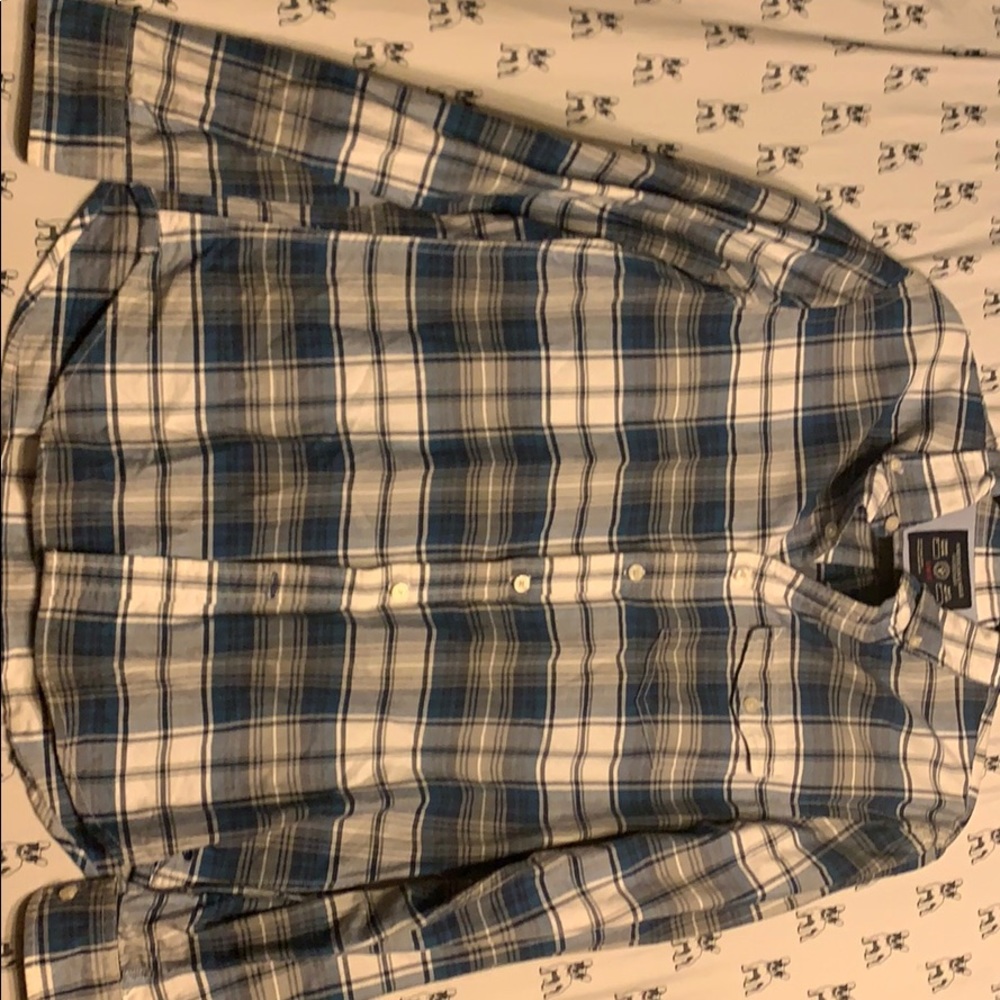 Plaid button down